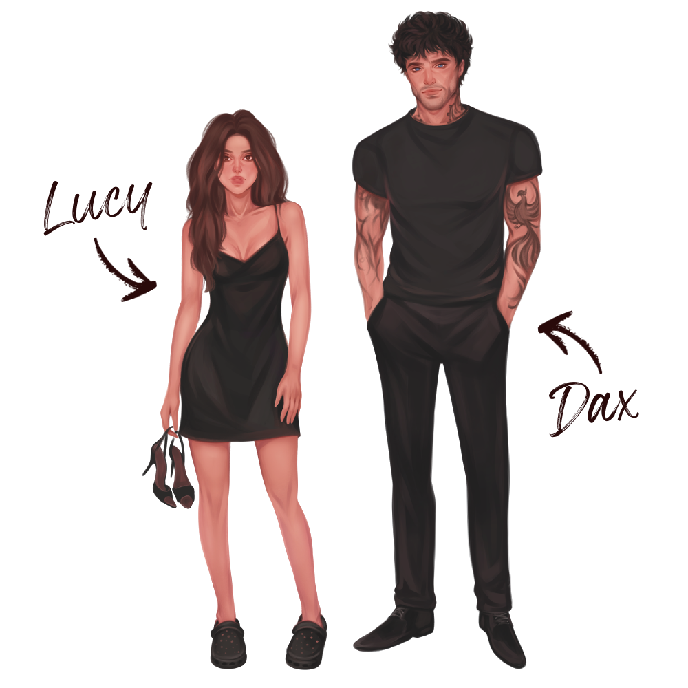Illustrations of Lucy & Dax of "Renascence"